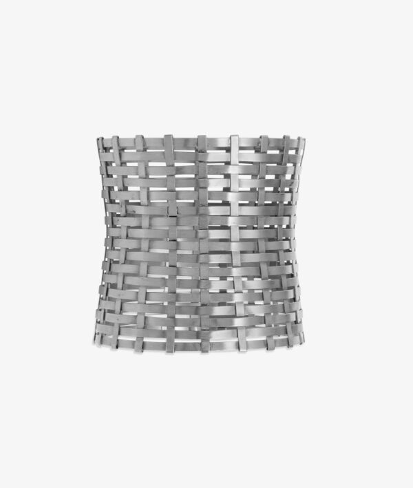 Braçalet ample de plata rodiada - Imatge 2